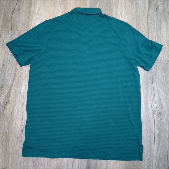 Polo Golf Ralph Lauren Stretch Lisle Size XXL Striped Men's Polo Shirt Green 2XL - Picture 5 of 6
